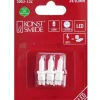 Konstsmide, guirlandes lumineuses de Noël Ampoules Guirlandes De Rechange|3 Ampoule Led De Rechange Pour Guirlandes Electriques 3V, 0,06W