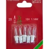 Konstsmide, guirlandes lumineuses de Noël Ampoules Guirlandes De Rechange|5 Ampoules De Rechange 12V, 1,14W Pour Guirlande De Noël 20 Lampes