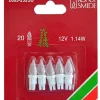 Konstsmide, guirlandes lumineuses de Noël Ampoules Guirlandes De Rechange|5 Ampoules Givrees Pour Guirlande 12 V, 1,14W, 20 Lampes