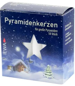 Ewa Kerzen, bougies de Noël et bougies de l'Avent Bougies Pour Manège De Noël Et Pyramide Allemande|18 Bougies De Noël Pour Pyramide, Pyramidenkerzen 17 Mm