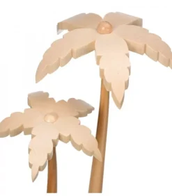 Schalling, crèche moderne Crèche De Noël En Bois|2 Palmiers En Bois Pour Décoration Crèche De Noël