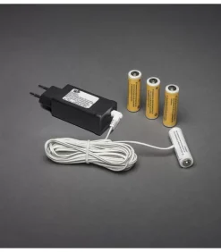 Konstsmide, guirlandes lumineuses de Noël Adaptateur Secteur Pour Articles Sur Piles|Adaptateur Secteur Pour Articles Sur Piles 4 X 1,5 V Aa