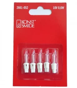 Konstsmide, guirlandes lumineuses de Noël Ampoules Guirlandes De Rechange|Ampoules De Rechange 10 V, 0,6W Pour Guirlande De Noël