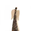 Waldfabrik, photophore en bois et étoile sapin de Noël Anges De Noël En Bois|Ange De Noël En Bois, Double Face 9 Cm
