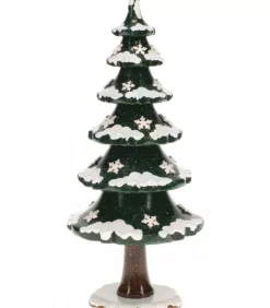 Hubrig, figurines pour enfant Village De Noël Miniature|Arbre D'Hiver Avec Cristaux De Neige - Village De Noël Miniature
