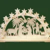 Ratags, décos de Noël lumineuses en bois Crèche De Noël Lumineuse|Arche Lumineuse Electrique Led En Bois, Crèche De Noël