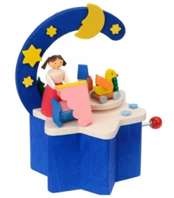 Graupner, décoration de sapin de Noël, Déco Noël enfant Boite A Musique Noël|Boite A Musique A Manivelle Bleu, Chambre D'Enfant