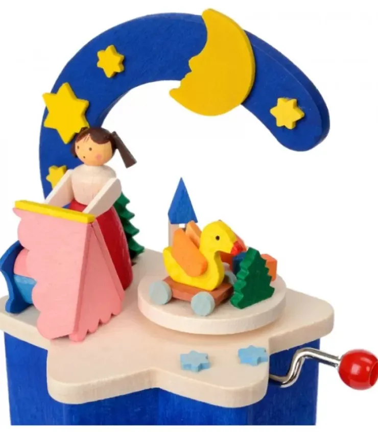 Graupner, décoration de sapin de Noël, Déco Noël enfant Boite A Musique Noël|Boite A Musique A Manivelle Bleu, Chambre D'Enfant