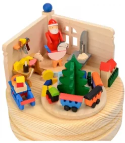 Graupner, décoration de sapin de Noël, Déco Noël enfant Boite A Musique Noël|Boite A Musique Bois, Atelier Du Père Noël
