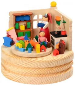 Graupner, décoration de sapin de Noël, Déco Noël enfant Boite A Musique Noël|Boite A Musique En Bois, Jeux D'Enfant