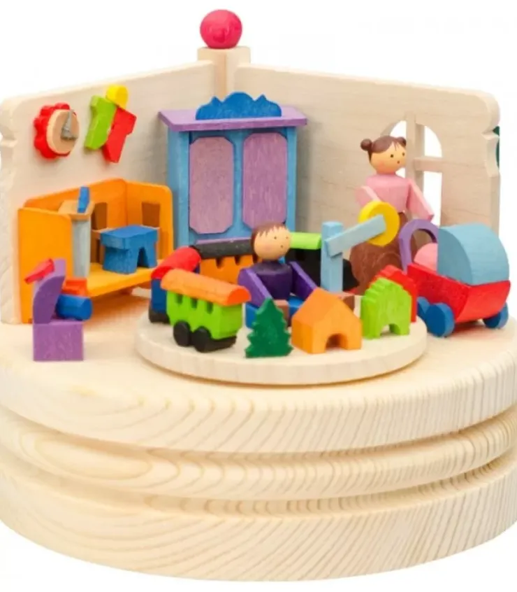 Graupner, décoration de sapin de Noël, Déco Noël enfant Boite A Musique Noël|Boite A Musique En Bois, Maman Et Ses 2 Enfants
