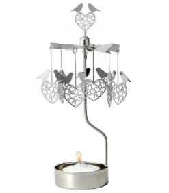 Pluto Produkter, déco de Noël Scandinave Bougeoirs Carrousels Photophore De Noël|Bougeoir Carrousel 2 Oiseaux Amoureux