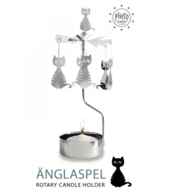 Pluto Produkter, déco de Noël Scandinave Bougeoirs Carrousels Photophore De Noël|Bougeoir Carrousel Chatons Assis
