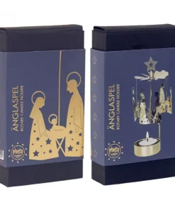 Pluto Produkter, déco de Noël Scandinave Bougeoirs Carrousels Photophore De Noël|Bougeoir Carrousel Crèche Doree Nativite
