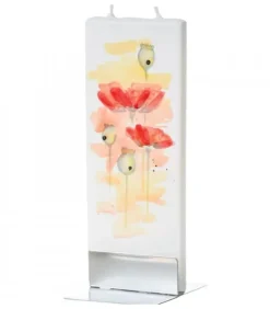 Flatyz, bougie décorative scandinave Bougies Décoratives|Bougie Décorative Coquelicots