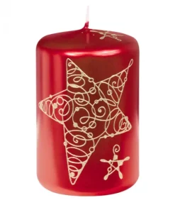 Ewa Kerzen, bougies de Noël et bougies de l'Avent Bougies Décoratives|Bougie Décorative De Noël Avec Etoile, 9 Cm