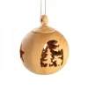 Waldfabrik, photophore en bois et étoile sapin de Noël Boules De Noël En Bois|Boule De Noël En Bois, Motif Elan, 6 Cm