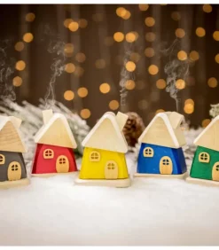 Hubrig, figurines pour enfant Bonhommes Fumeurs D'Encens Allemand|Brule-Encens Maison Grise