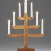 Konstsmide, guirlandes lumineuses de Noël Chandeliers De Noël À 7 Branches|Chandelier 7 Branches En Bois De Chene Huile, 46 Cm