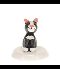Hubrig, figurines pour enfant Village De Noël Miniature|Chat Noir , Village De Noël Miniature