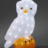 Konstsmide, guirlandes lumineuses de Noël Oiseaux Lumineux Et Animaux Lumineux|Chouette Lumineuse Led Acrylique, 36 Cm