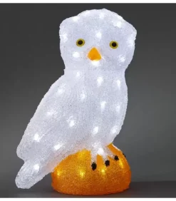 Konstsmide, guirlandes lumineuses de Noël Oiseaux Lumineux Et Animaux Lumineux|Chouette Lumineuse Led Acrylique, 36 Cm