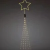 Konstsmide, guirlandes lumineuses de Noël Guirlandes Lumineuses Sapin|Cime Sapin De Noël, Voile Guirlande Avec Etoile Doree, 274 Diodes Led