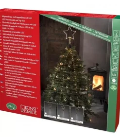 Konstsmide, guirlandes lumineuses de Noël Guirlandes Lumineuses Sapin|Cime Sapin De Noël, Voile Guirlande Avec Etoile Doree, 274 Diodes Led