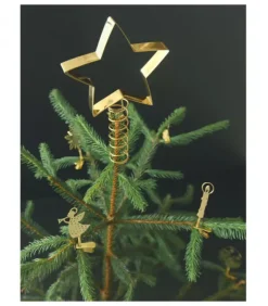 Pluto Produkter, déco de Noël Scandinave Déco De Noël Scandinave|Cimier De Sapin Etoile Dore