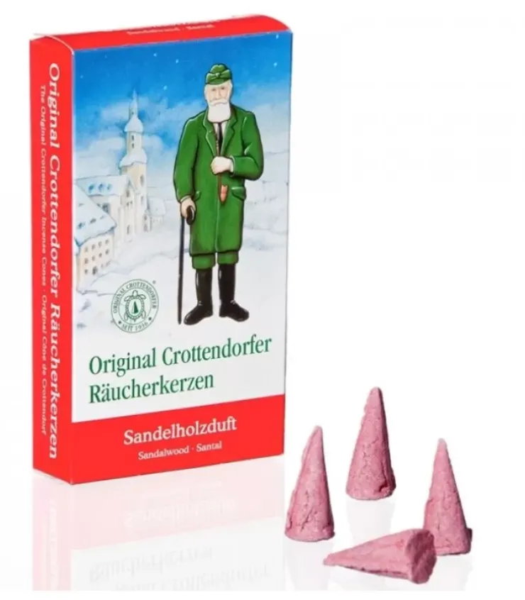 Crottendorf, cones d'encens Cones D'Encens Pour Personnages Fumeurs|Cone D'Encens Senteur Bois De Santal