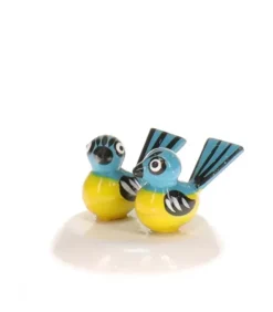 Hubrig, figurines pour enfant Village De Noël Miniature|Couple De Mesanges - Village De Noël Miniature
