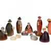 Köhler, Père Noël en bois Personnages De Crèche De Noël|Crèche De Noël Complete Avec 12 Personnages 12 Cm