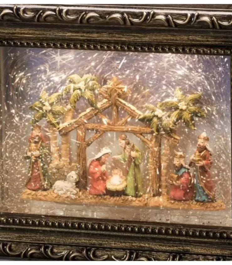 Konstsmide, guirlandes lumineuses de Noël Crèche De Noël Lumineuse|Crèche De Noël Lumineuse, Effet Neige