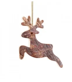 Waldfabrik, photophore en bois et étoile sapin de Noël Décorations En Bois Pour Sapin De Noël|Déco De Noël, Cerf En Bois A Suspendre, 6 Cm