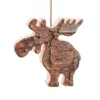Waldfabrik, photophore en bois et étoile sapin de Noël Décorations En Bois Pour Sapin De Noël|Déco De Noël, Elan En Bois A Suspendre, 6,5Cm