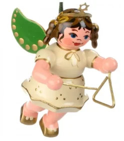 Hubrig, figurines pour enfant Déco Sapin De Noël Vintage|Déco Sapin De Noël, Ange Avec Un Triangle