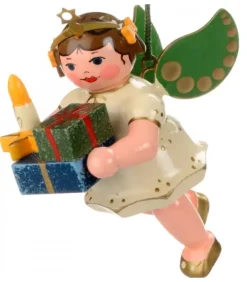 Hubrig, figurines pour enfant Déco Sapin De Noël Vintage|Déco Sapin De Noël, Ange Et Paquets Cadeaux