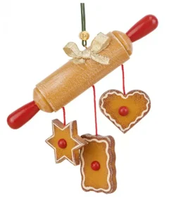 Hubrig, figurines pour enfant Déco Sapin De Noël Vintage|Déco Sapin De Noël D'Autrefois. Rouleau A Patisserie Et Gateaux