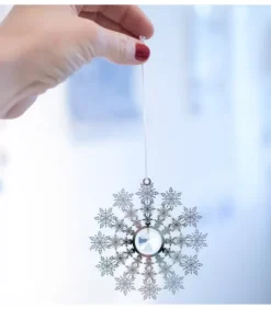 Pluto Produkter, déco de Noël Scandinave Déco De Noël Scandinave|Déco Sapin Design, Flocon De Neige Avec Cristal