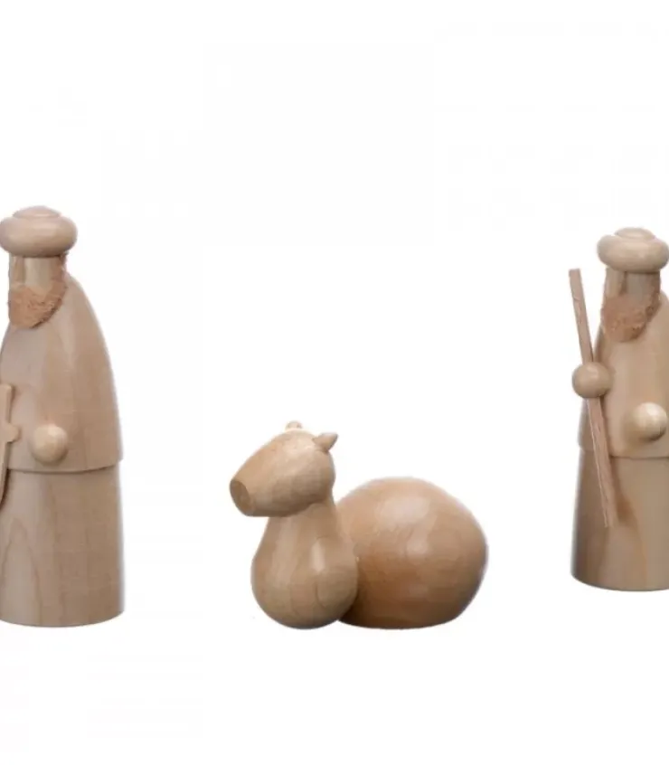 Schalling, crèche moderne Personnages De Crèche De Noël|Décoration Pour Crèche De Noël, Caravane, 6 Cm