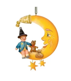 Hubrig, figurines pour enfant Déco Sapin De Noël Vintage|Décoration Sapin De Noël Vintage, Marchand De Sable Sur La Lune