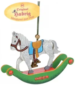 Hubrig, figurines pour enfant Déco Sapin De Noël Vintage|Décoration Sapin De Noël Vintage, Cheval A Bascule En Bois
