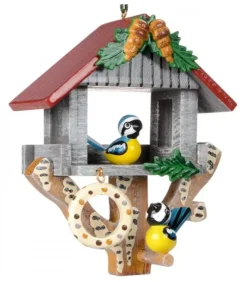 Hubrig, figurines pour enfant Déco Sapin De Noël Vintage|Décorations Sapin De Noël A Suspendre, Mangeoire A Mesange