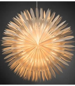 Konstsmide, guirlandes lumineuses de Noël Etoile Lumineuse|Etoile Lumineuse Electrique En Papier A Suspendre, Blanche, 60 Cm