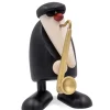 Köhler, Père Noël en bois Père Noël En Bois|Figurine Musicien Jazz, Saxophoniste