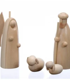 Schalling, crèche moderne Personnages De Crèche De Noël|Figurine Pour Crèche De Noël, L'Ange Et Le Berger, 6 Cm