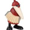 Köhler, Père Noël en bois Père Noël En Bois|Figurine Père Noël Accordeoniste