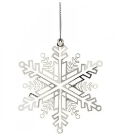 Pluto Produkter, déco de Noël Scandinave Déco De Noël Scandinave|Flocon De Neige Design En Metal Couleur Argent A Accrocher
