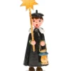 Hubrig, figurines pour enfant Village De Noël Miniature|Garcon Chanteur Avec Etoile - Village De Noël Miniature