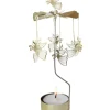 Pluto Produkter, déco de Noël Scandinave Bougeoirs Carrousels Photophore De Noël|Grand Carrousel De Noël Anges Dores Volants, 28 Cm